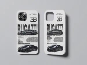 Coque en silicone pour iPhone Bugatti Série High-End